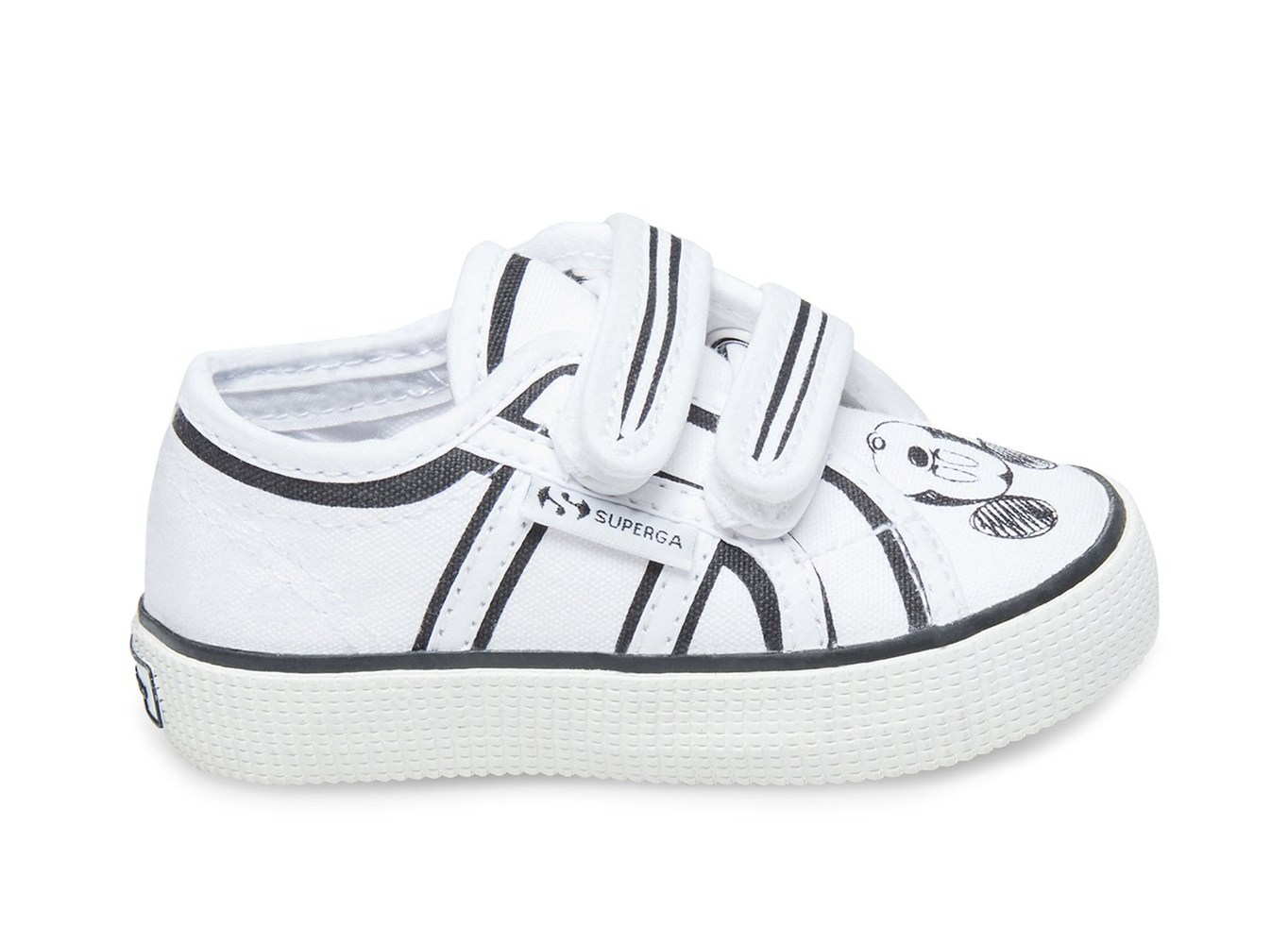 Superga Sneakers Kids - 2750 Wakemeupstrapcotj - White/Blue - GYNOK5380